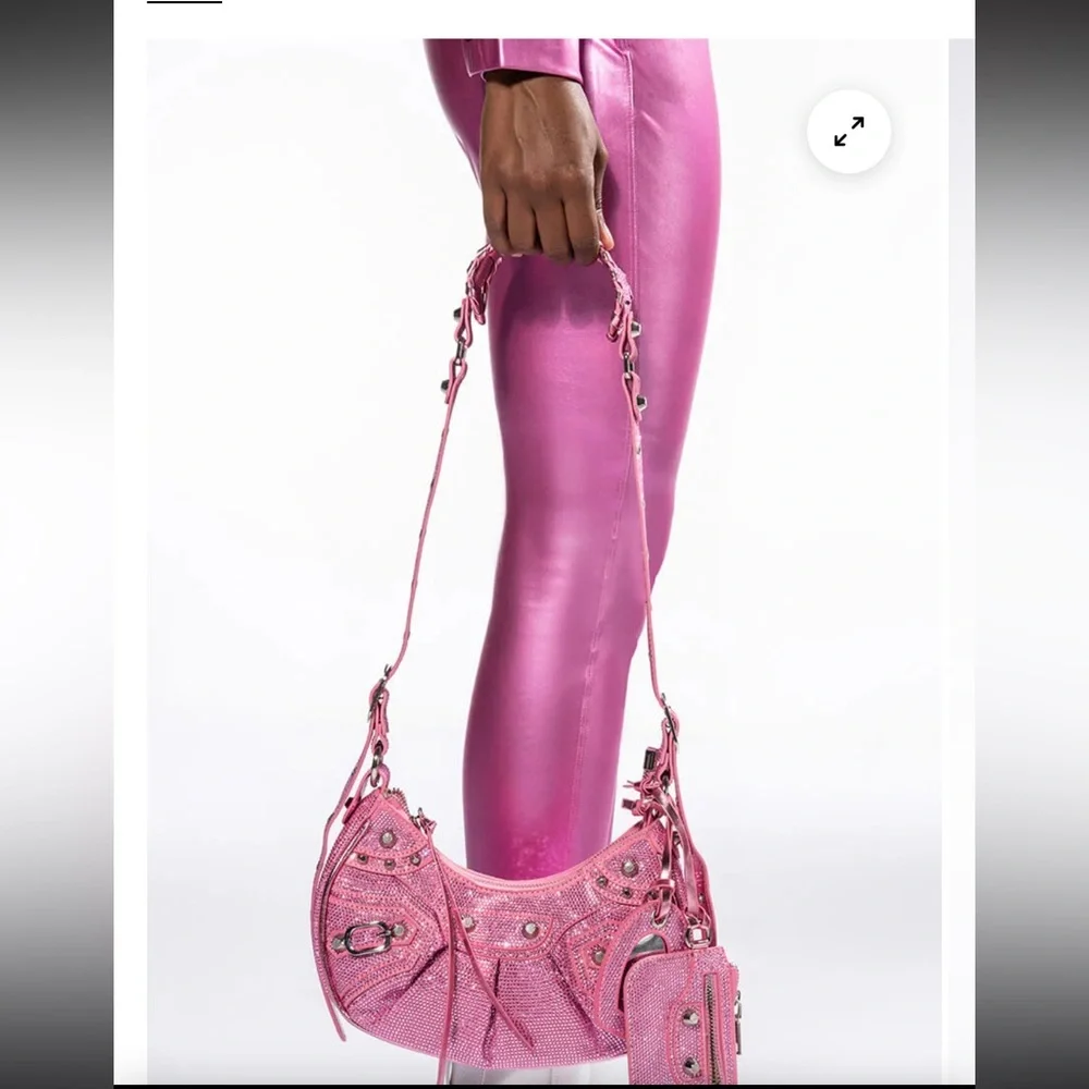 PINK EMBELLISHED BAG - Picture 3 of 8